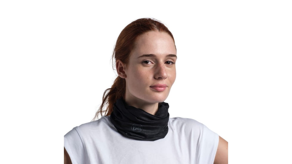 Buff Coolnet UV Neckwear, Solid Black, 119328.999.10.00