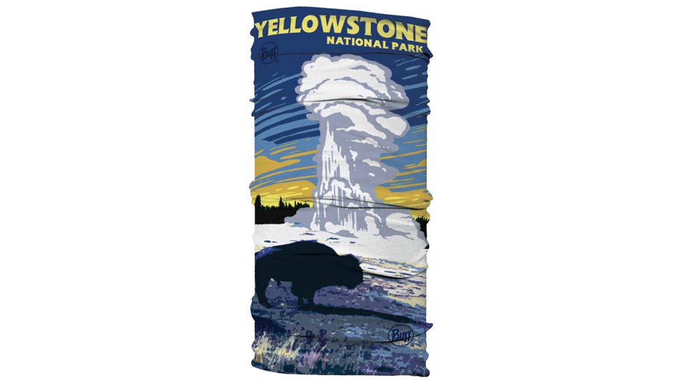 Buff CoolNet UV Plus National Parks Multifunctional Headwear, Yellowstone, 119429-555