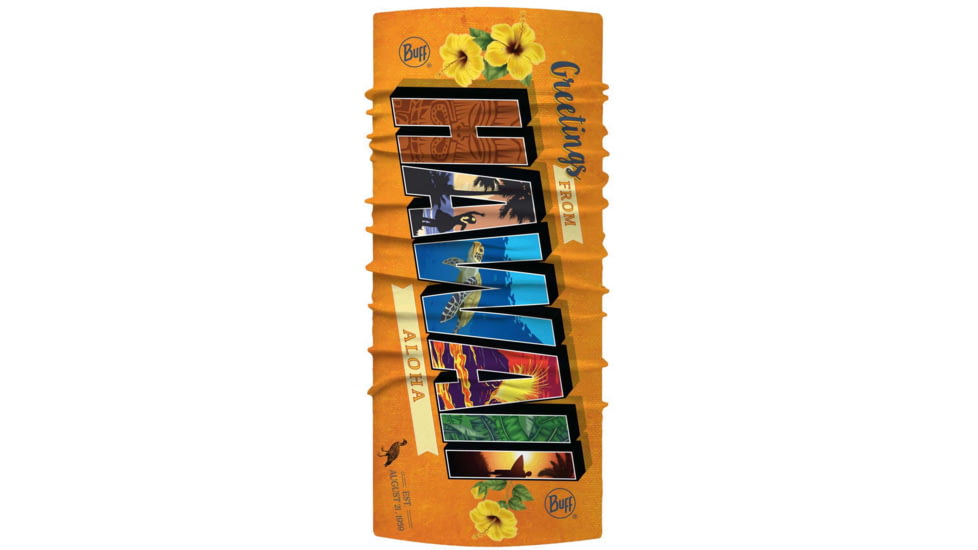 Buff CoolNet UV Plus Neckwear, Hawaii Postcard Multi, 130689.555.10.00