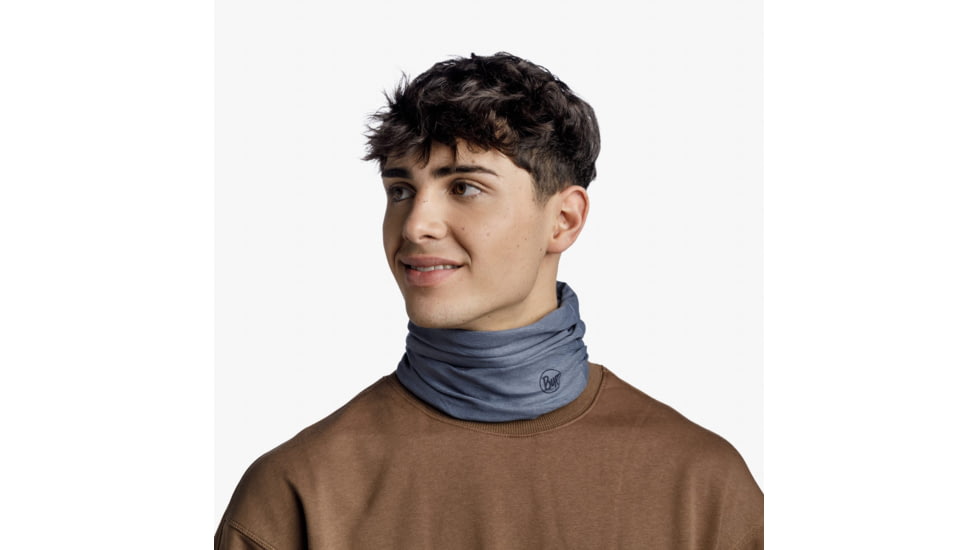 Buff CoolNet UV Plus Neckwear, Solid Steel, 119328.909.10.00