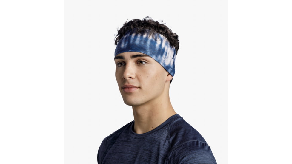 Buff CoolNet UV Wide Headband, Deri Blue, 131419.707.10.00