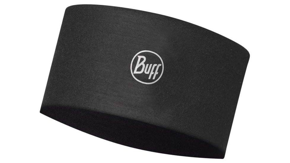 Buff CoolNet UV Wide Headband, Solid Black, 120007.999.10.00