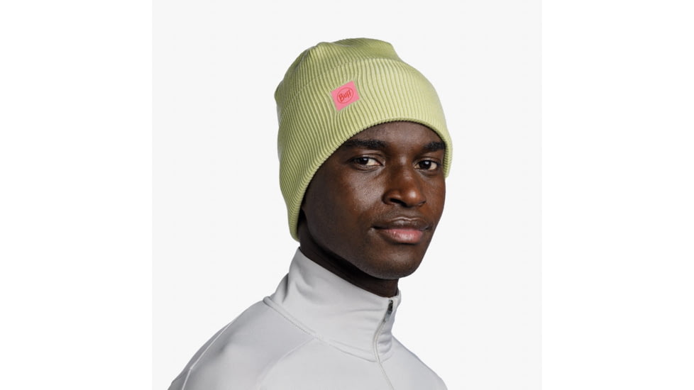 Buff CrossKnit Beanie, Solid Sheen Yellow, 132891.109.10.00
