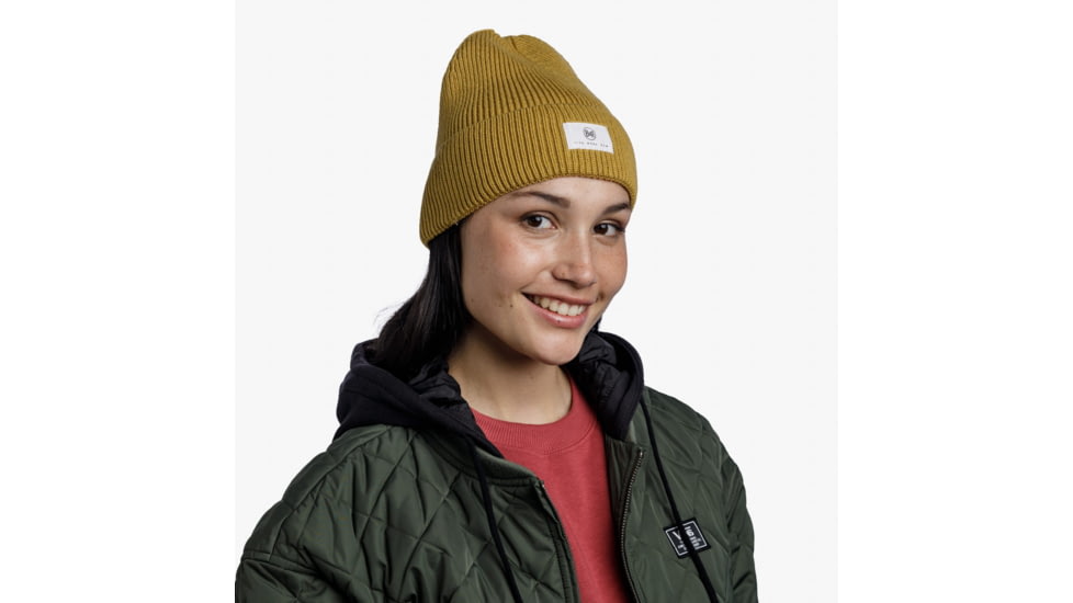 Buff Knitted Beanie, Drisk Citronella, 132330.345.10.00
