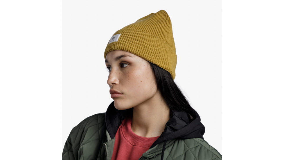 Buff Knitted Beanie, Drisk Citronella, 132330.345.10.00