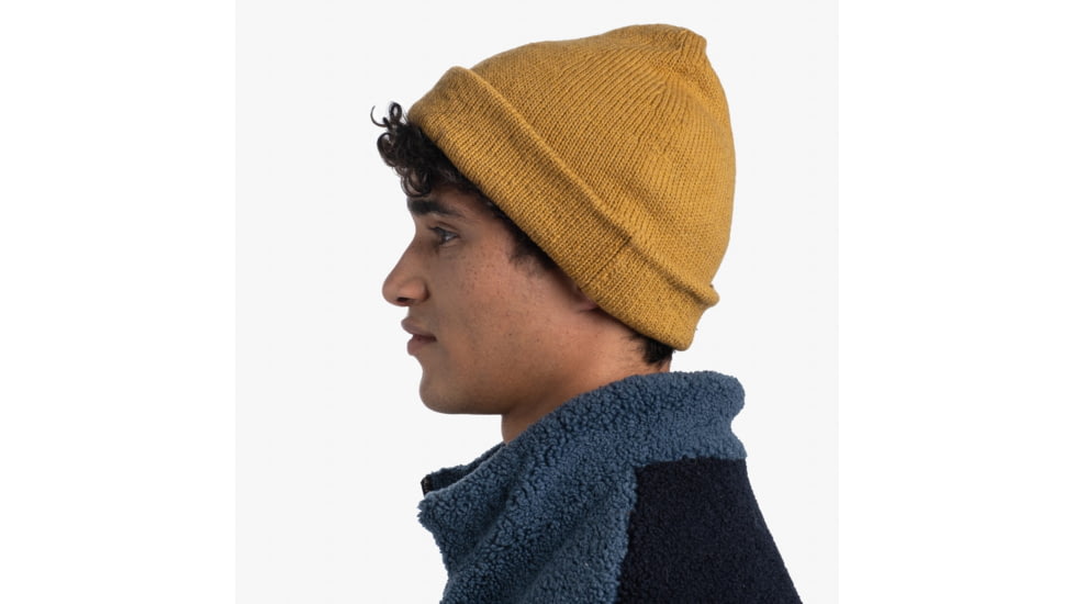 Buff Knitted Beanie, Jarn Ocher, 129618.105.10.00