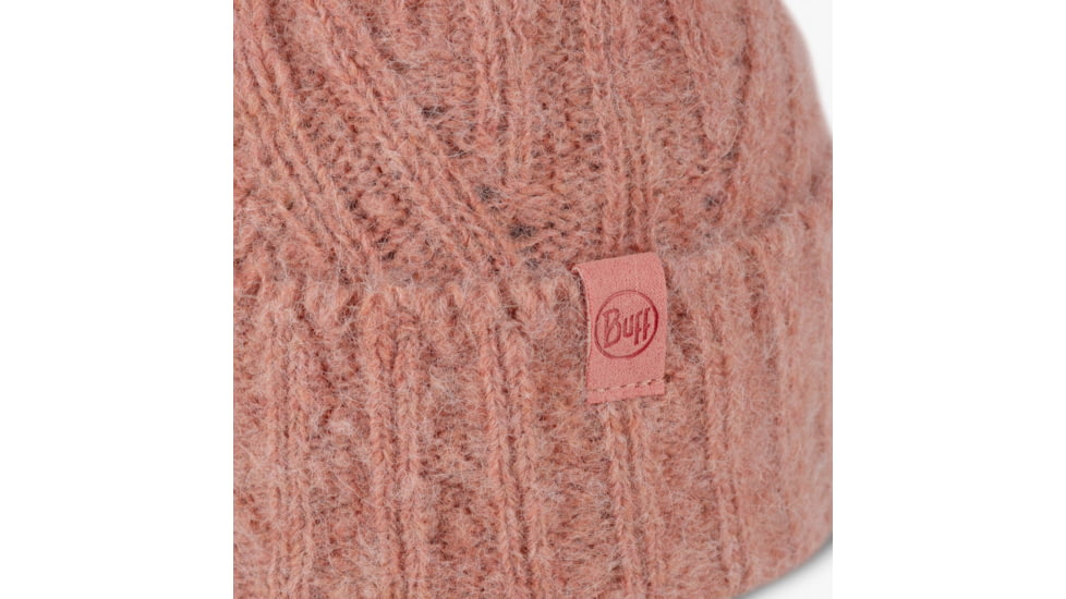 Buff Knitted Beanie, Nerla Crimson, 132335.401.10.00