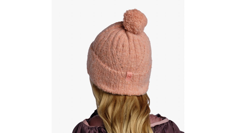 Buff Knitted Beanie, Nerla Crimson, 132335.401.10.00