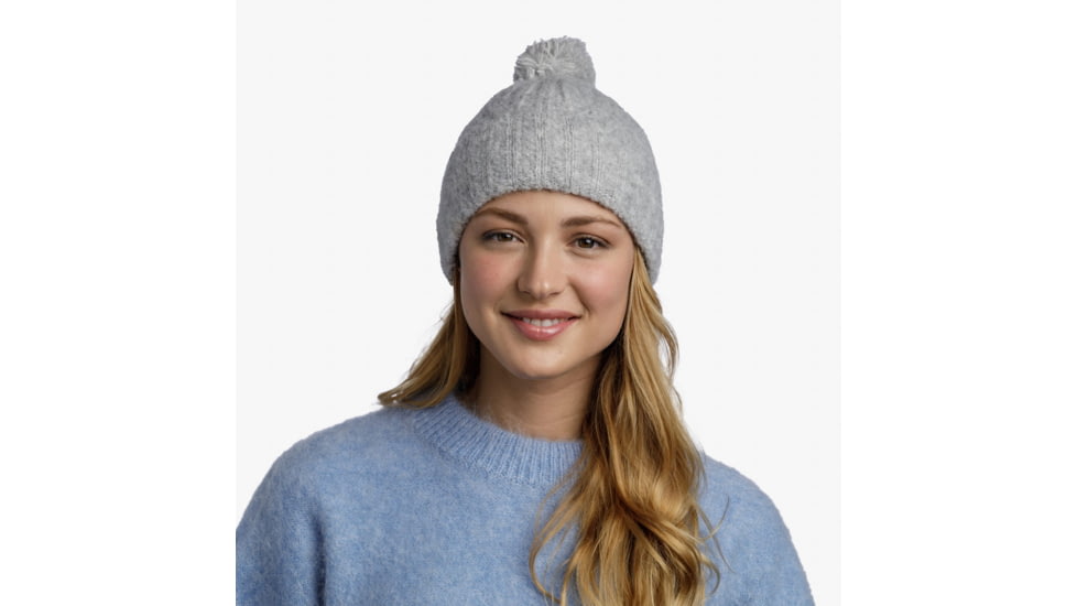 Buff Knitted Beanie, Nerla Grey, 132335.937.10.00