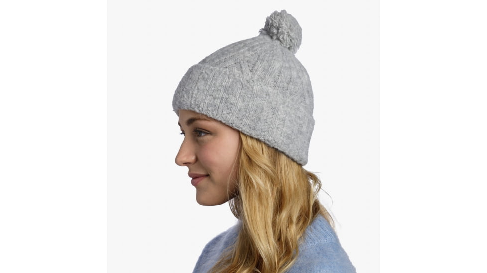Buff Knitted Beanie, Nerla Grey, 132335.937.10.00