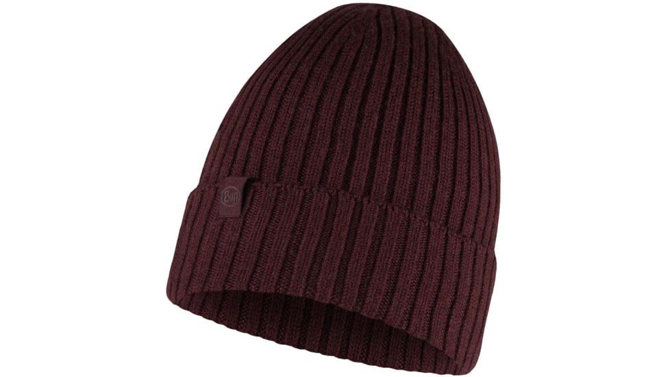 Buff Knitted Beanie, Norval Maroon, 124242.632.10.00