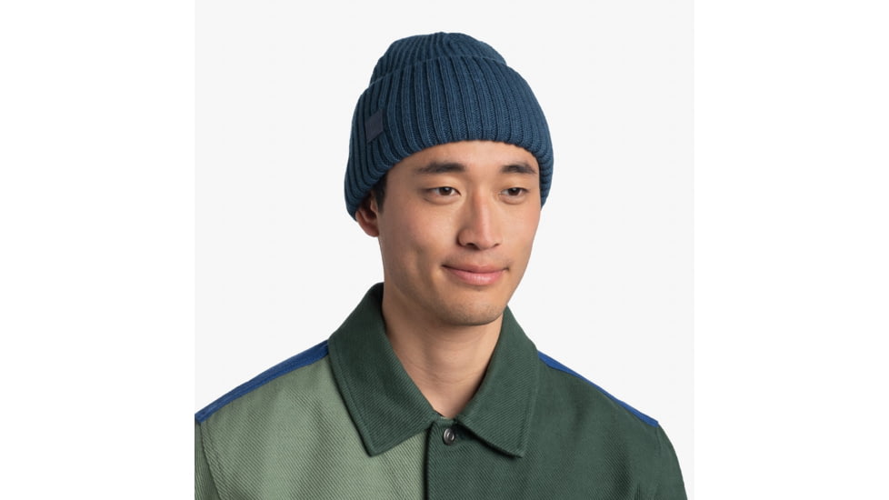 Buff Knitted Beanie, Rutger Steel Blue, 129694.701.10.00