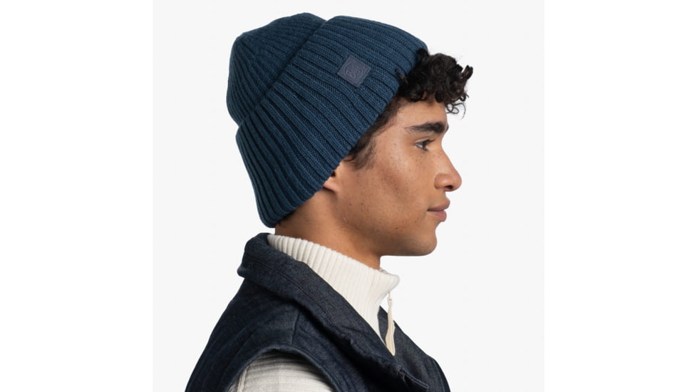 Buff Knitted Beanie, Rutger Steel Blue, 129694.701.10.00