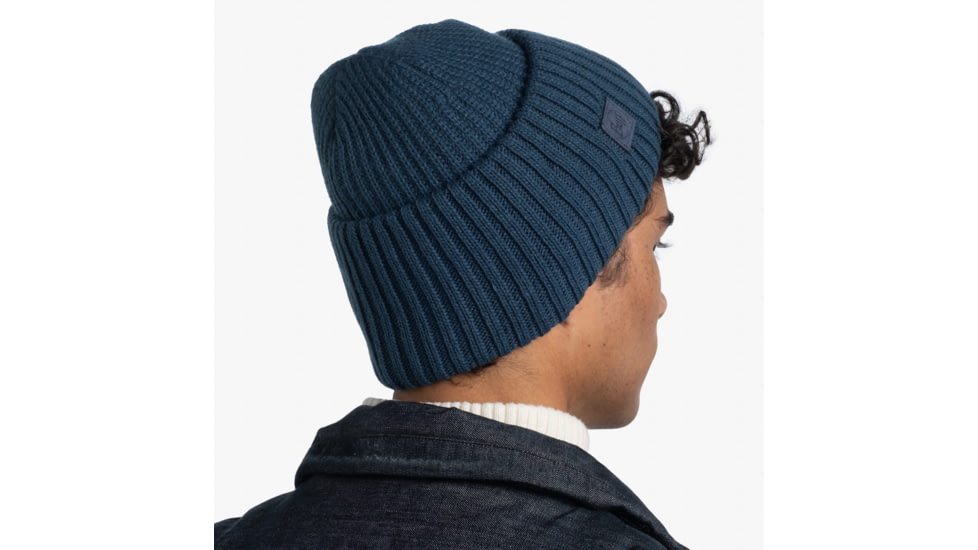 Buff Knitted Beanie, Rutger Steel Blue, 129694.701.10.00