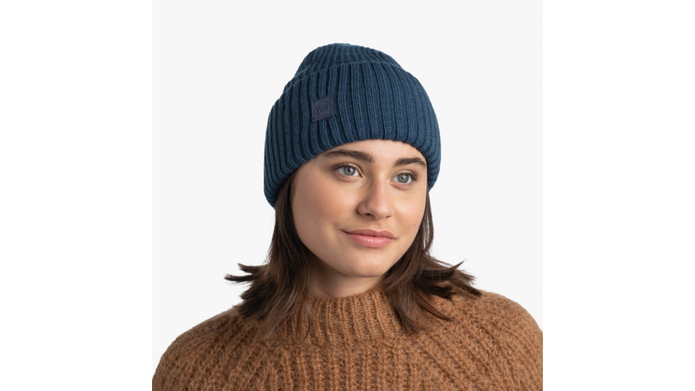 Buff Knitted Beanie, Rutger Steel Blue, 129694.701.10.00