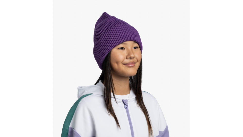 Buff Knitted &amp; Fleece Beanie - Kids, Midy Purple, 132315.605.10.00