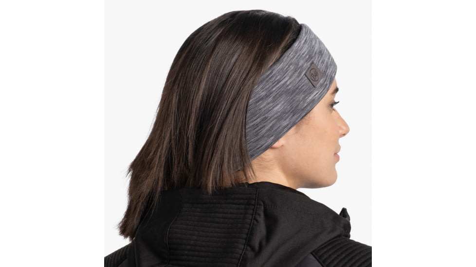 Buff Merino Heavyweight Headband, Multistripes Fog Grey, 129735.952.10.00