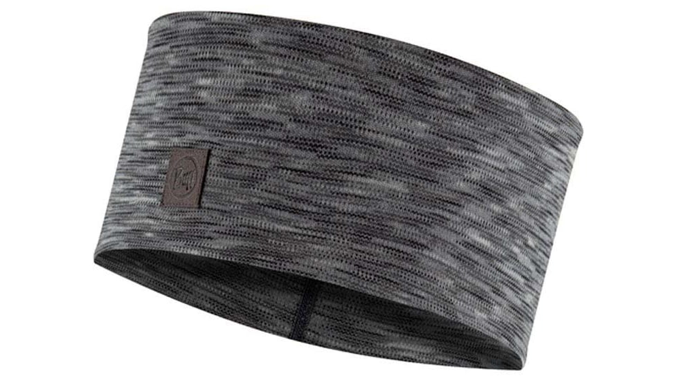 Buff Merino Heavyweight Headband, Multistripes Fog Grey, 129735.952.10.00