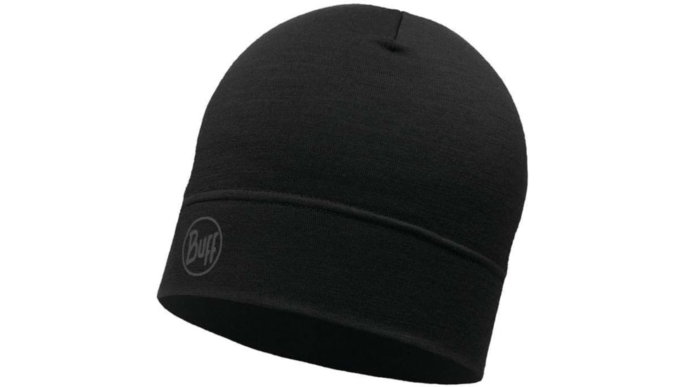 Buff Merino Lightweight Beanie, Solid Black, 113013.999.10.00