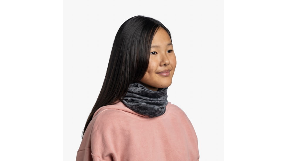 Buff Merino Lightweight Neckwear - Kids, Multistripes Graphite, 123324.901.10.00