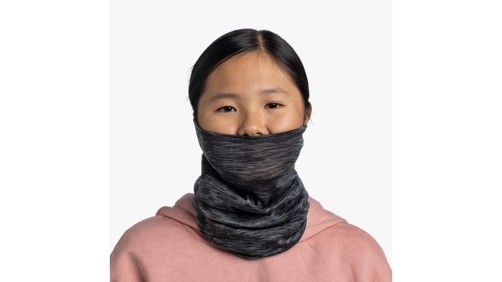 Buff Merino Lightweight Neckwear - Kids, Multistripes Graphite, 123324.901.10.00