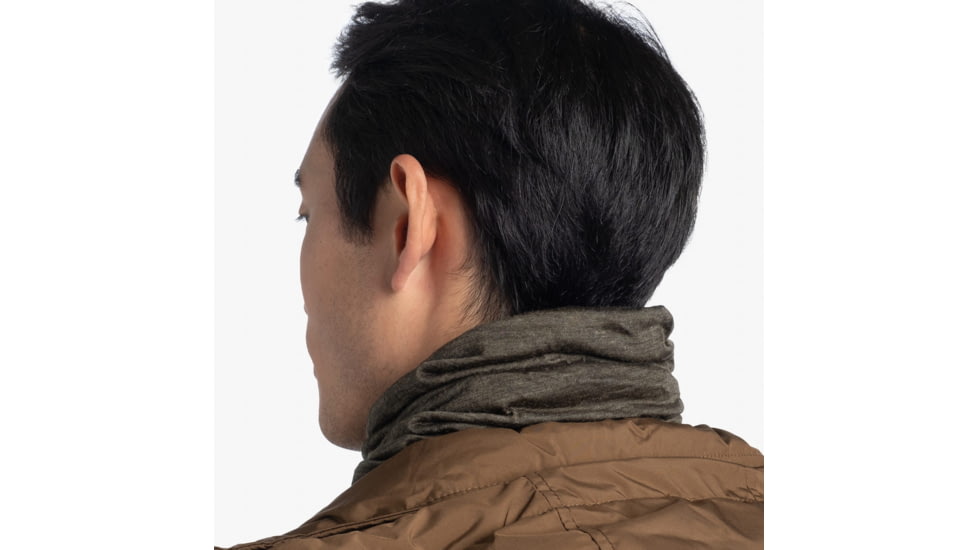 Buff Merino Midweight Neckwear, Bark, 113023.843.10.00