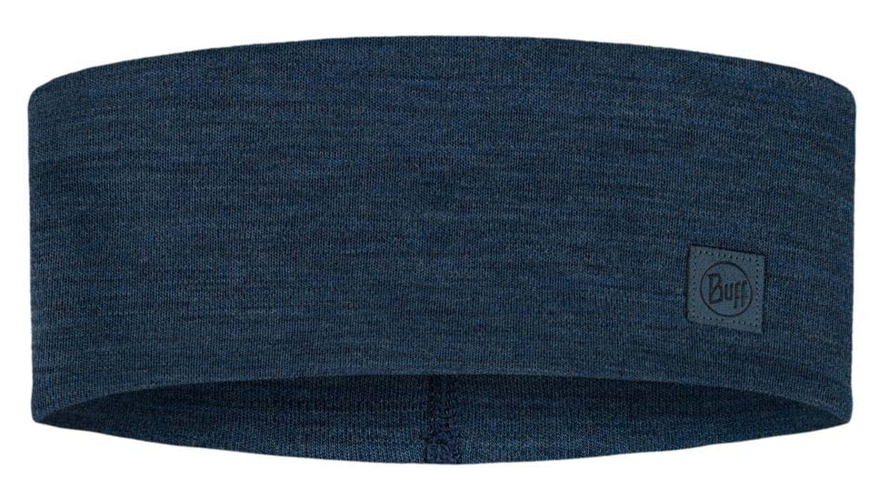 Buff Merino Wide Headband, Solid Night Blue, 129441.779.10.00