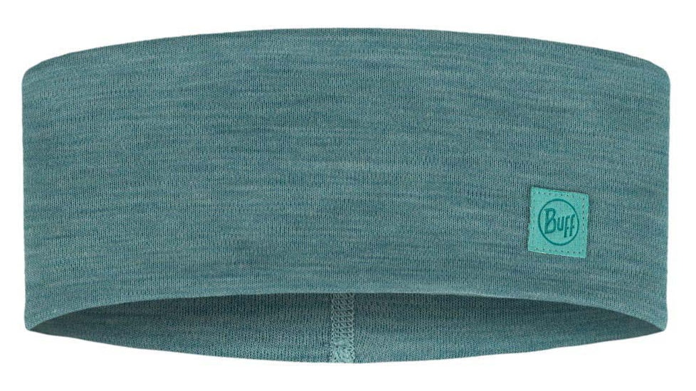 Buff Merino Wide Headband, Solid Pool, 129441.722.10.00