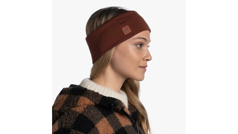 Buff Merino Wide Headband, Solid Sienna, 129441.411.10.00