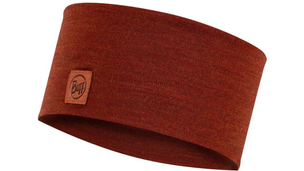 Buff Merino Wide Headband, Solid Sienna, 129441.411.10.00