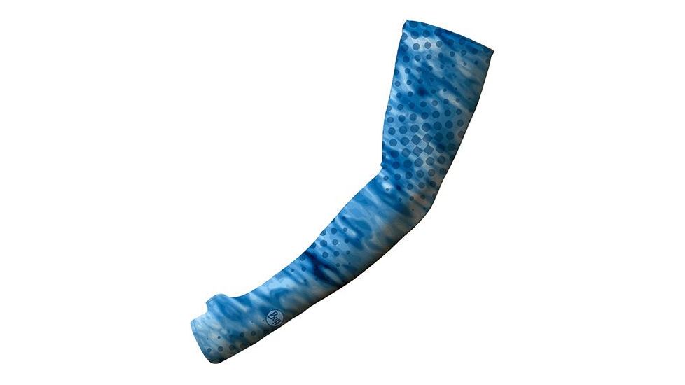 Buff UV Coastal Arm Sleeves, L/XL, Pelagic Camo Blue, Blue, Range Large - Extra Large, BUF-10212