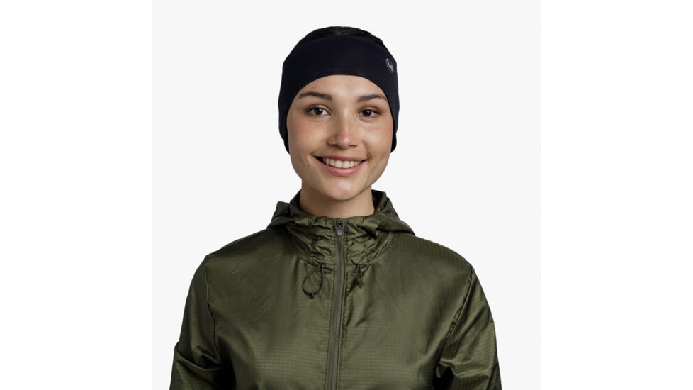 Buff Windproof Headband, Grey Logo Black, Large/Extra Large, 132941.999.30.00