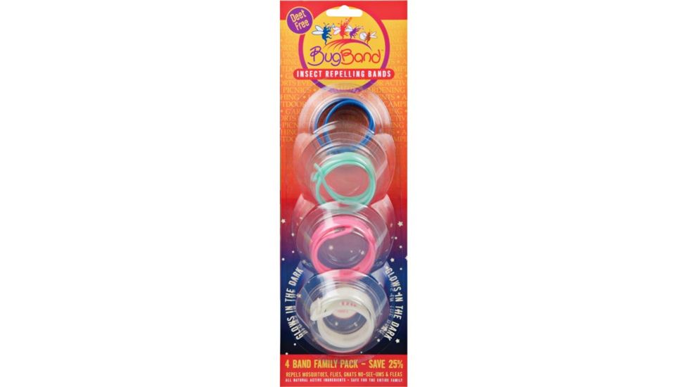 Bug Band Repelent Wristband, Family, 4pk, 88206