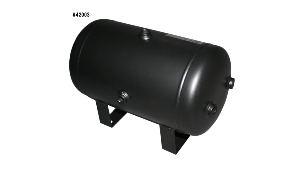 Bulldog Winch 1.5 Gallon Air Tank with 8 Bungs, Black, 42003