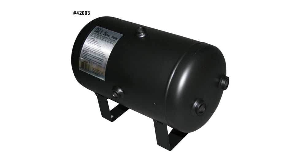 Bulldog Winch 1.5 Gallon Air Tank with 8 Bungs, Black, 42003