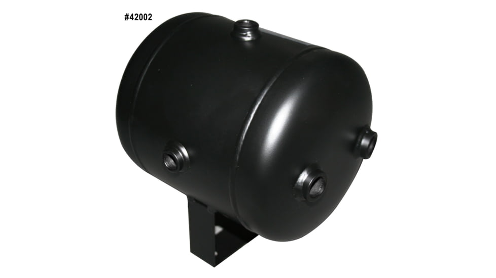 Bulldog Winch 1.0 Gallon Air Tank with 8 Bungs, Black, 42002