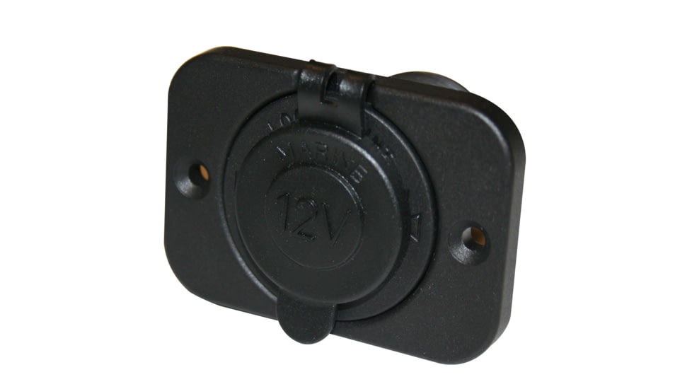 Bulldog Winch 12V Power Socket 20A with Cover and 3 Mounting Brackets, 20286