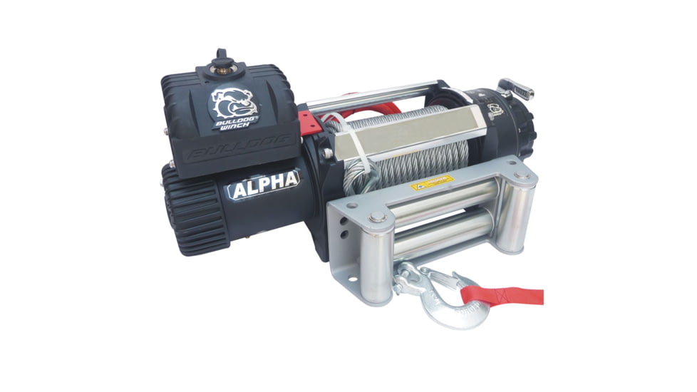 Bulldog Winch 15000lb Alpha Truck Winch, Wire Rope, Roller Fairlead, 10047