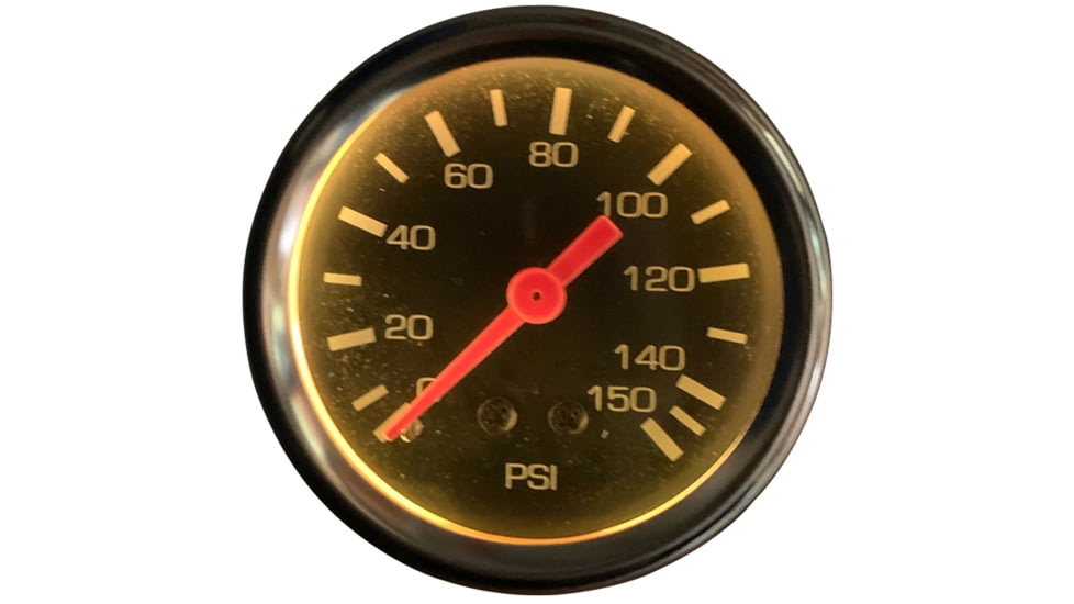 Bulldog Winch 0-150PSI Air Pressure Gauge, 2in, Mechanical, Lighted, 42054B