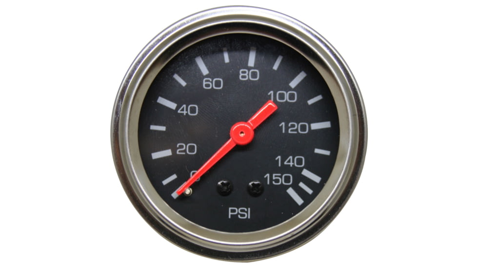 Bulldog Winch 0-150PSI Air Pressure Gauge, 2in, Mechanical, Lighted, 42054B