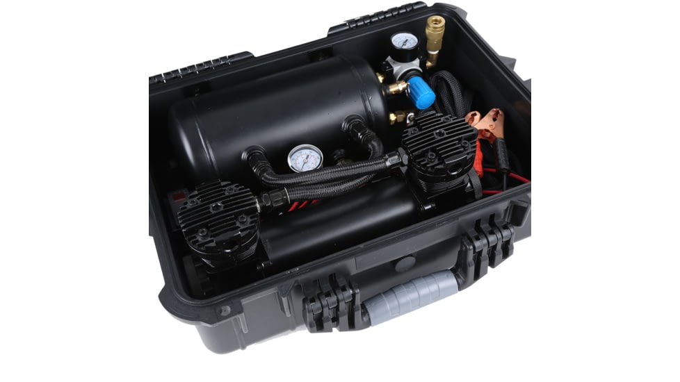 Bulldog Winch 150PSI on-Board System in Portable Case, 4.2CFM with 1 Gal Tank, Black, 41009