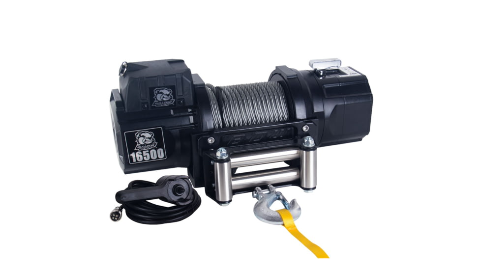 Bulldog Winch 16500lb Heavy-Duty Winch, 92ft Wire Rope, 10057