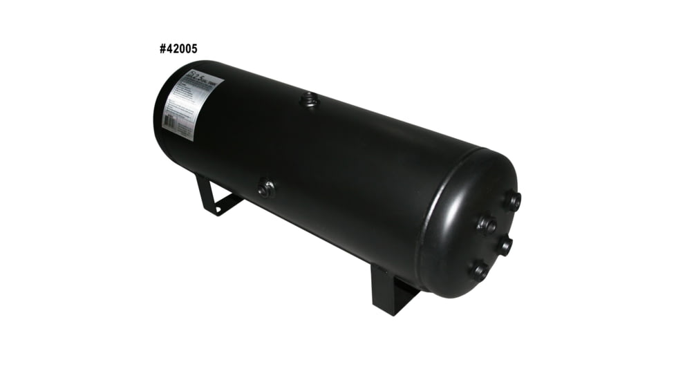 Bulldog Winch 2.5 Gallon Air Tank with 10 Bungs, Black, 42005