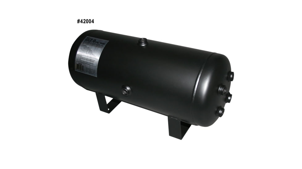 Bulldog Winch 2 Gallon Air Tank with 10 Bungs, Black, 42004