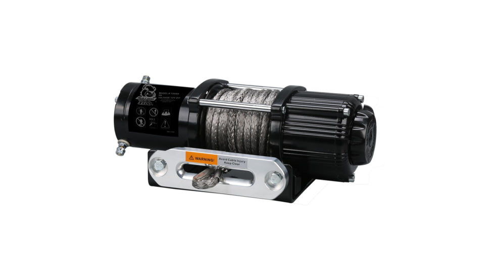 Bulldog Winch 3500lb UTV/Utility Winch w/ 50ft Synthetic Rope, Aluminum Hawse Fairlead, 15013