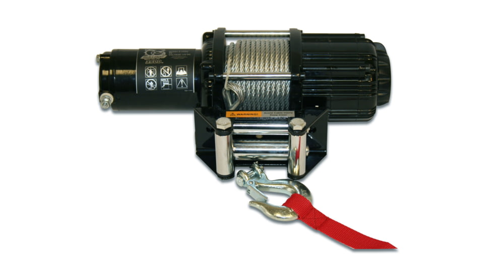 Bulldog Winch 3500lb UTV/Utility Winch w/ 50ft Wire Rope, Roller Fairlead, 15005
