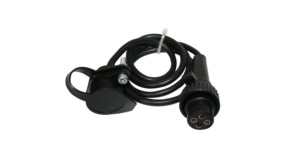 Bulldog Winch 3ft Plug Extension for 10012 15K, 4-Prong, Black, 20149B