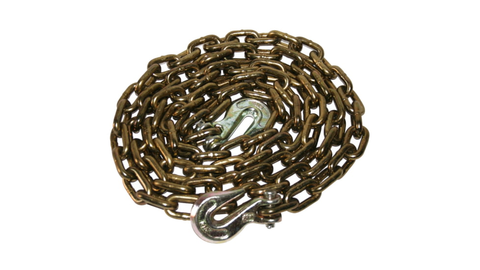 Bulldog Winch 5/16in X 10ft Chain, G70 with Choker Hooks, Silver, 20076