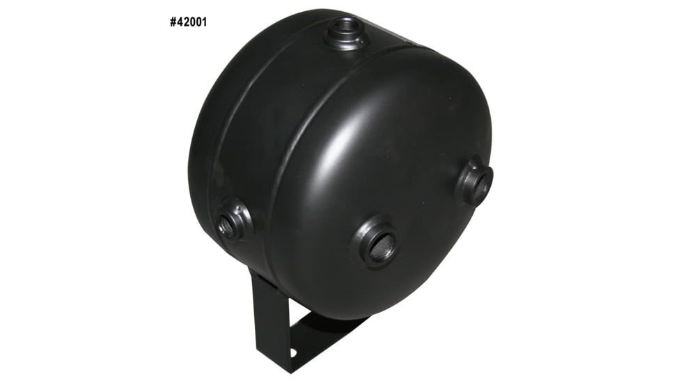 Bulldog Winch 0.5 Gallon Air Tank with 8 Bungs, Black, 42001