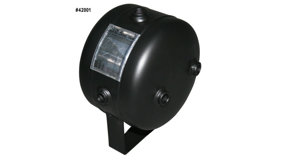 Bulldog Winch 0.5 Gallon Air Tank with 8 Bungs, Black, 42001
